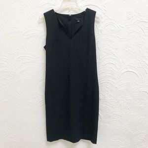 Ann Taylor 4 Tall Career Shift Dress Black NWT